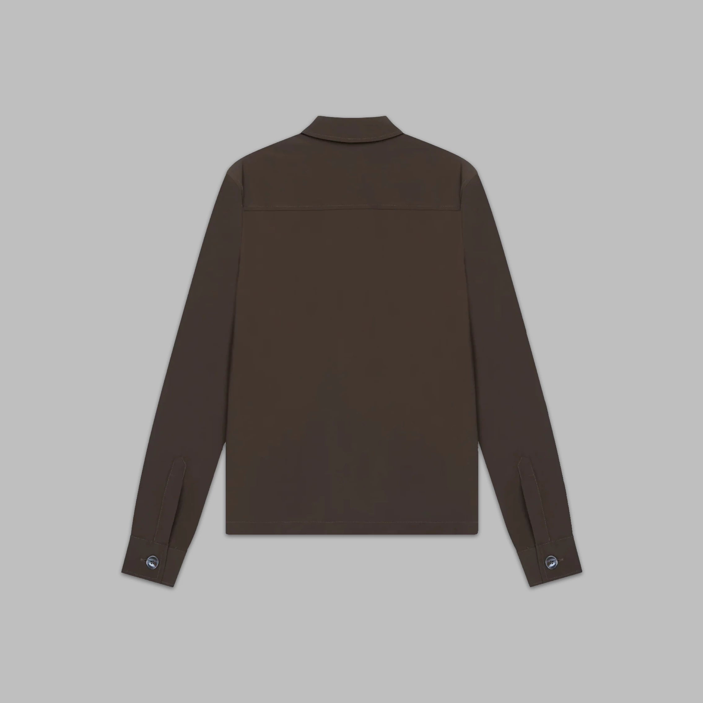 VALENZA TECH STRETCH OVERSHIRT DARK BROWN - Hombre Amsterdam