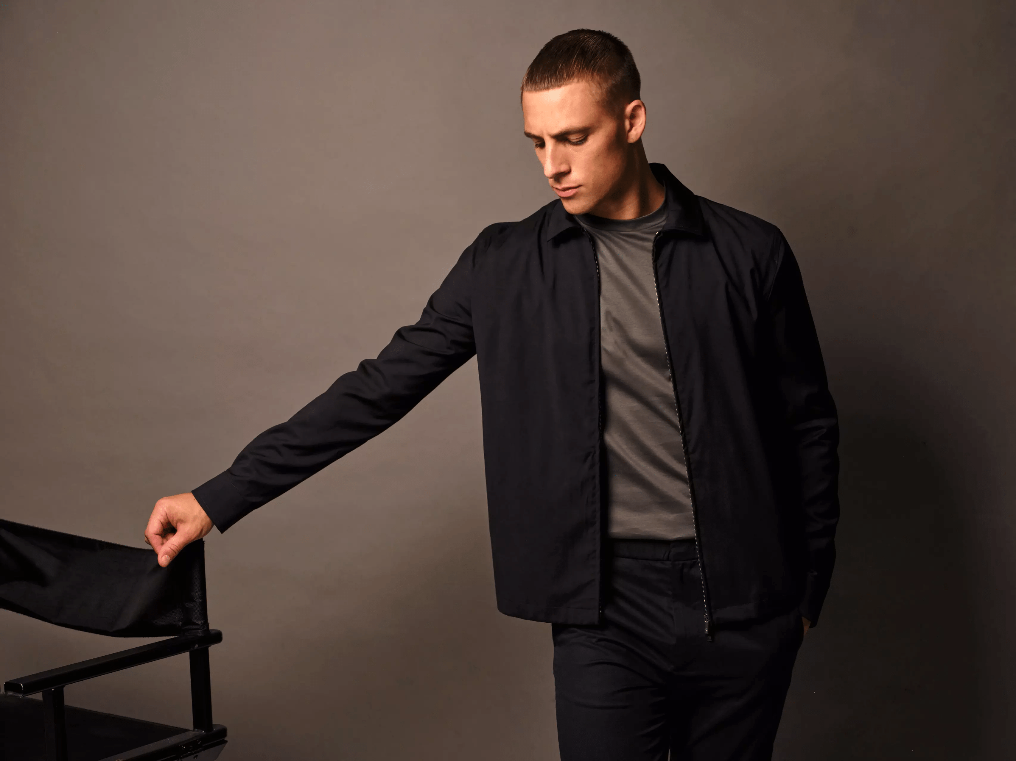 VALENZA TECH STRETCH OVERSHIRT DARK BROWN - Hombre Amsterdam