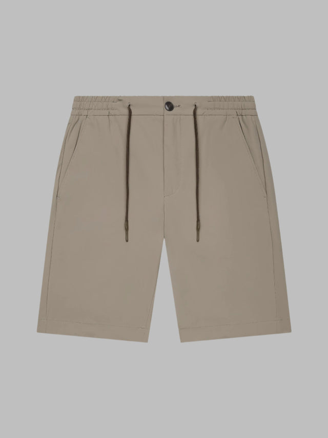 VALENZA TECH STRETCH SHORT LIGHT BEIGE - Hombre Amsterdam