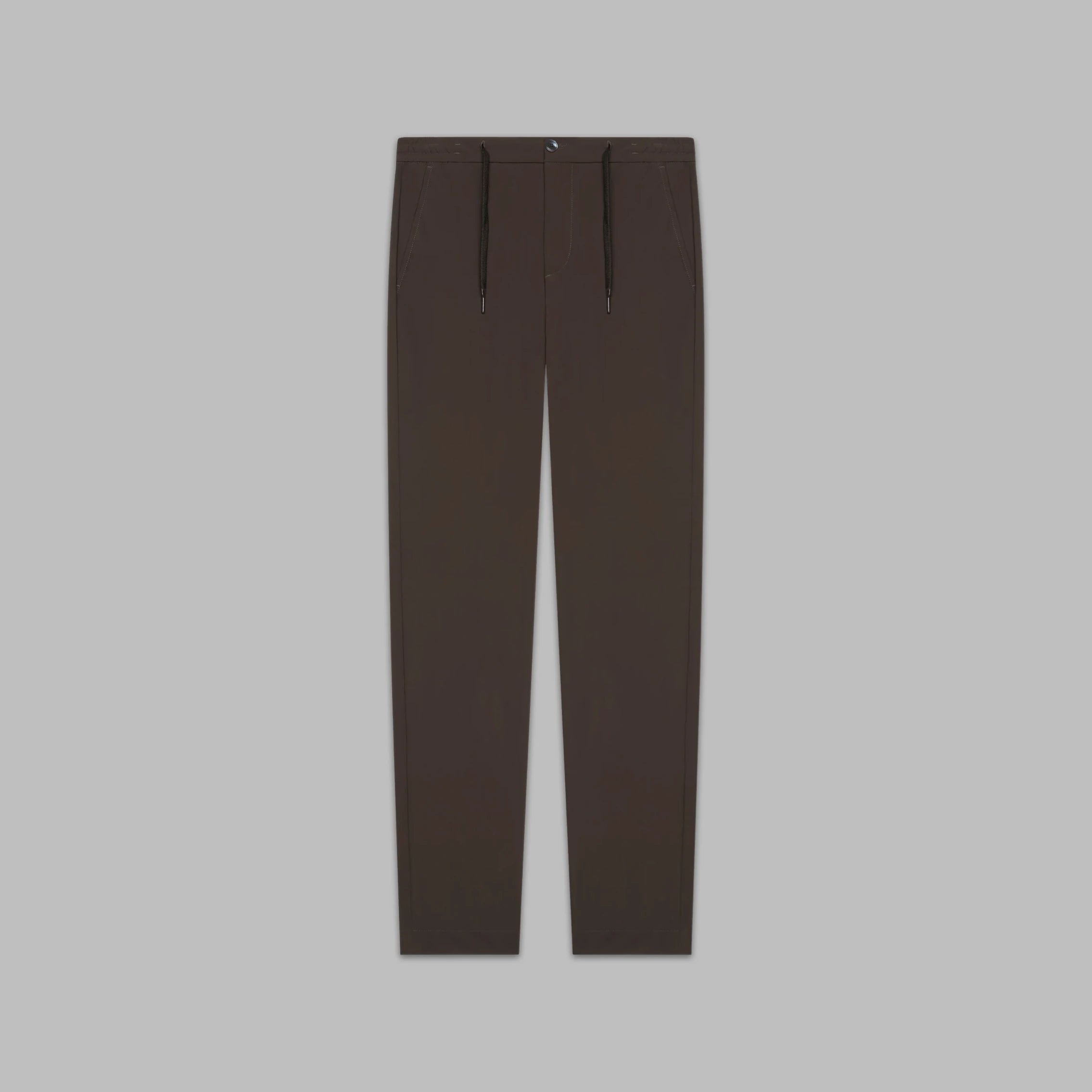 VALENZA TECH STRETCH TROUSER DARK BROWN - Hombre Amsterdam
