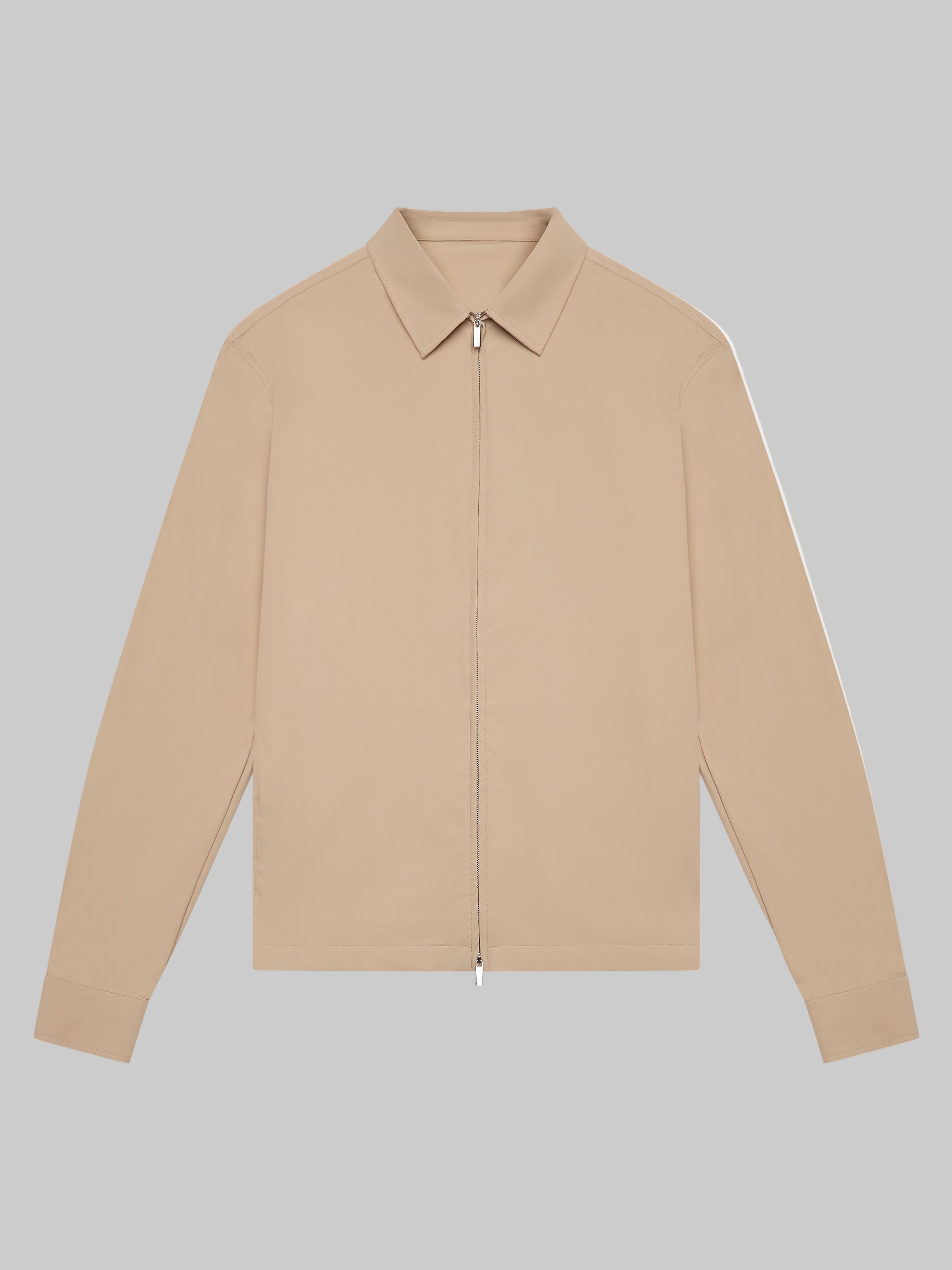 VALENZA WARM TECH STRETCH OVERSHIRT BEIGE - Hombre Amsterdam