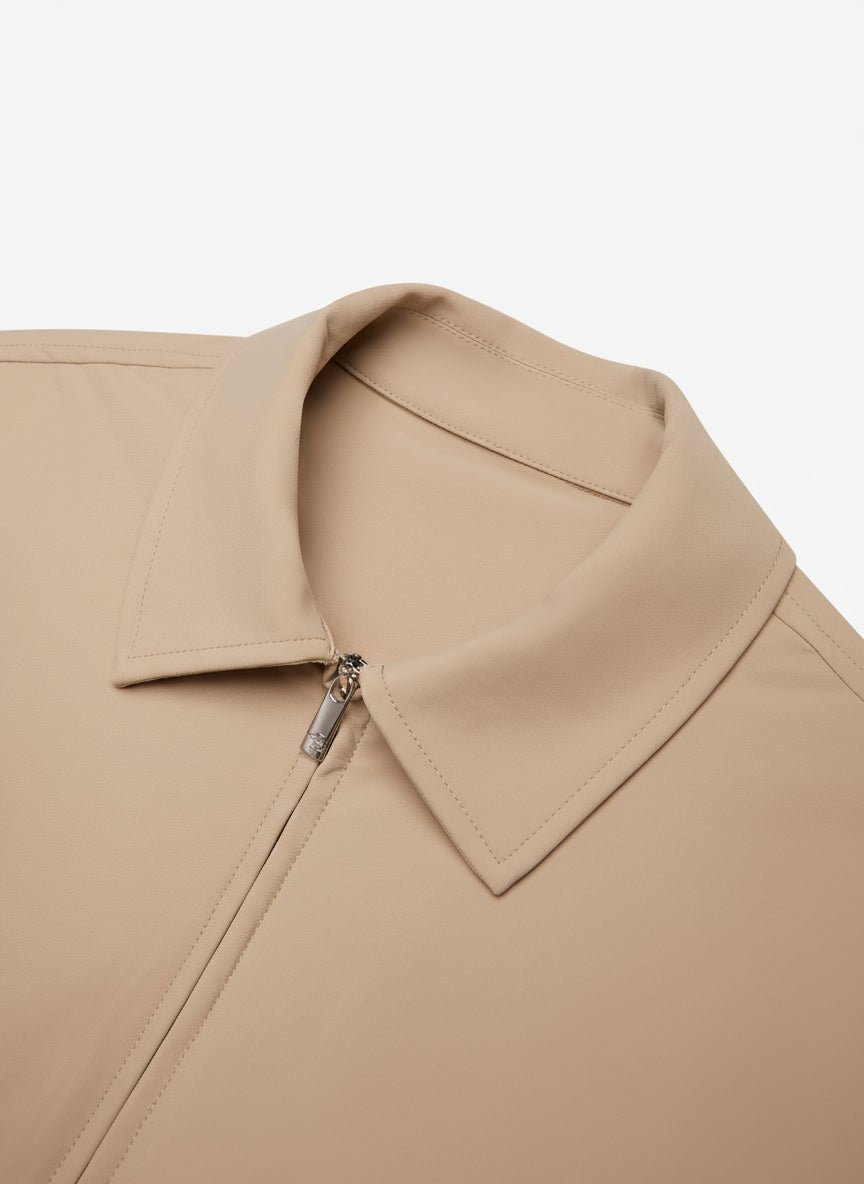 VALENZA WARM TECH STRETCH OVERSHIRT BEIGE - Hombre Amsterdam