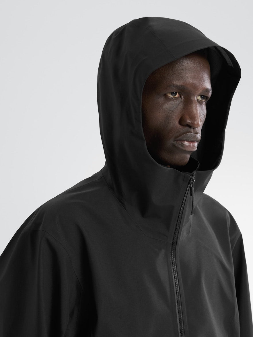 VEILANCE DIODE INSULATED JACKET BLACK WATERPROOF AND HOOD - Hombre Amsterdam