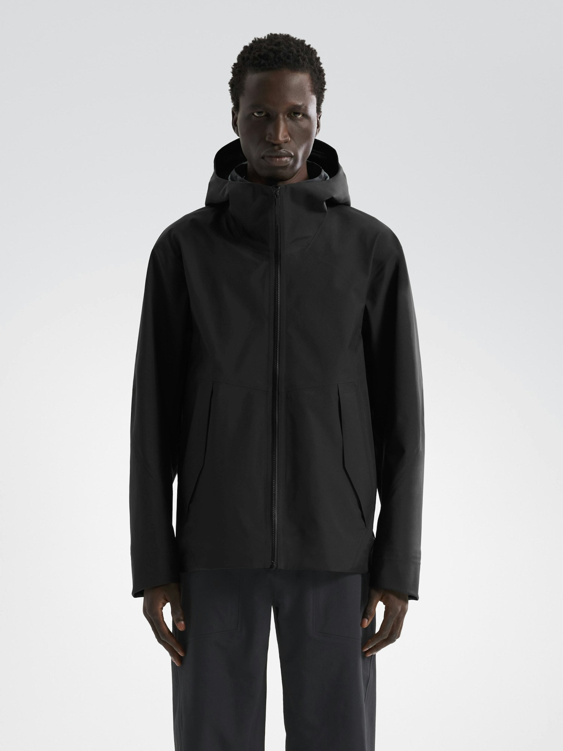 VEILANCE DIODE INSULATED JACKET BLACK WATERPROOF ZIP CLOSURE AND HOOD - Hombre Amsterdam