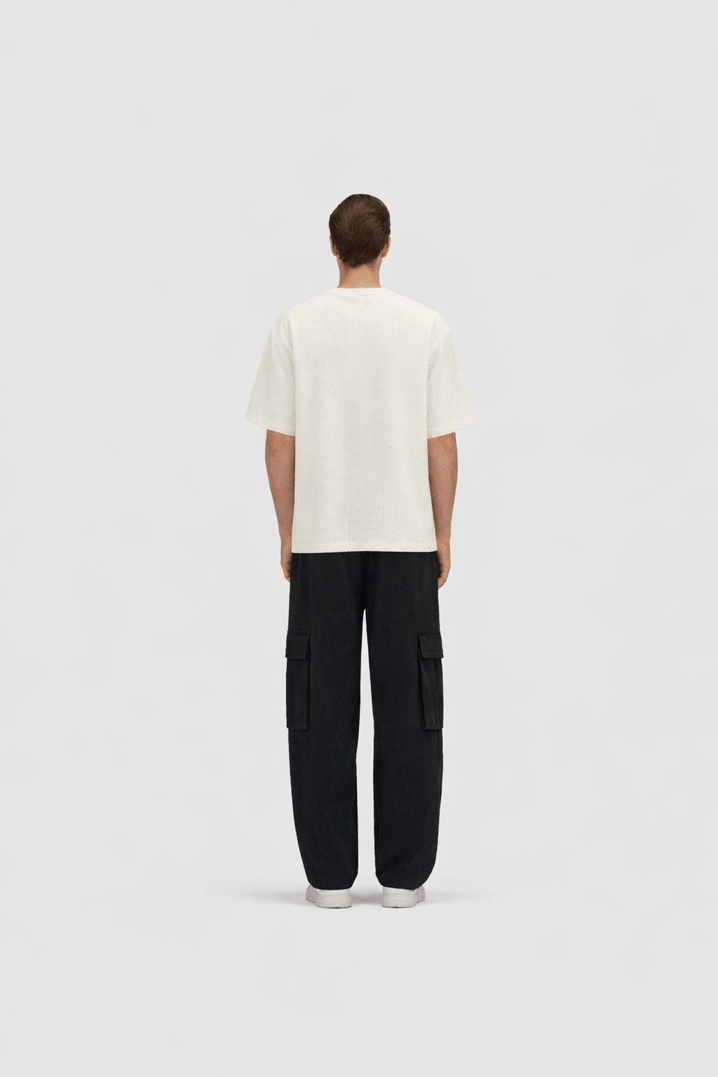 Waffle Knit T-Shirt Off - White - Hombre Amsterdam