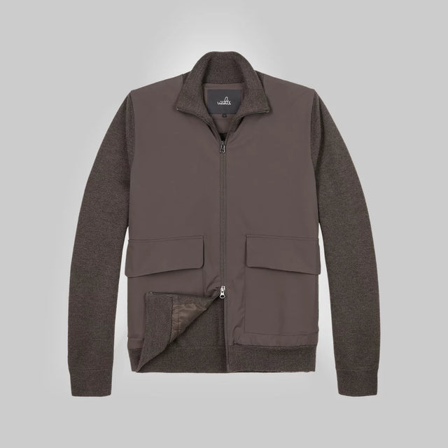 WAHTS DAWSON HYBRID JACKET DARK BROWN