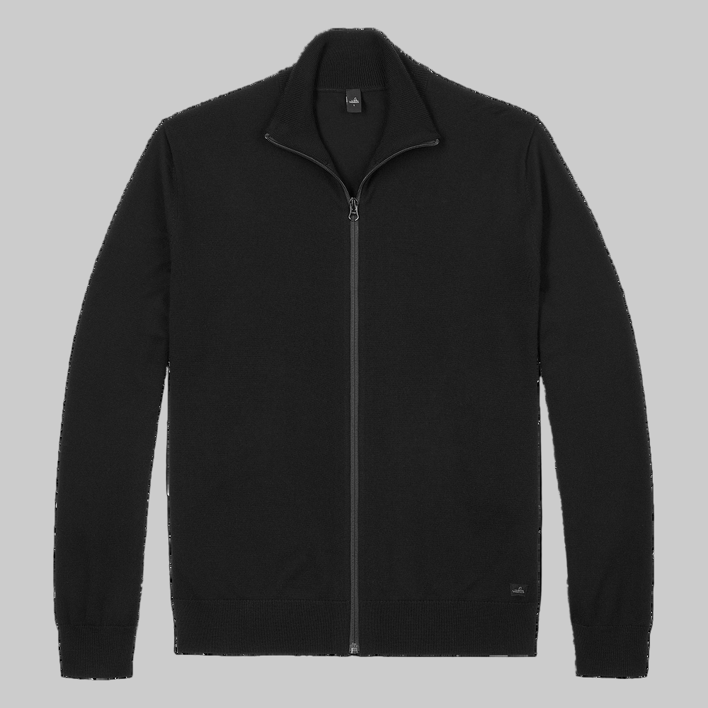 WAHTS FULL ZIP PULLOVER BLACK - Hombre Amsterdam