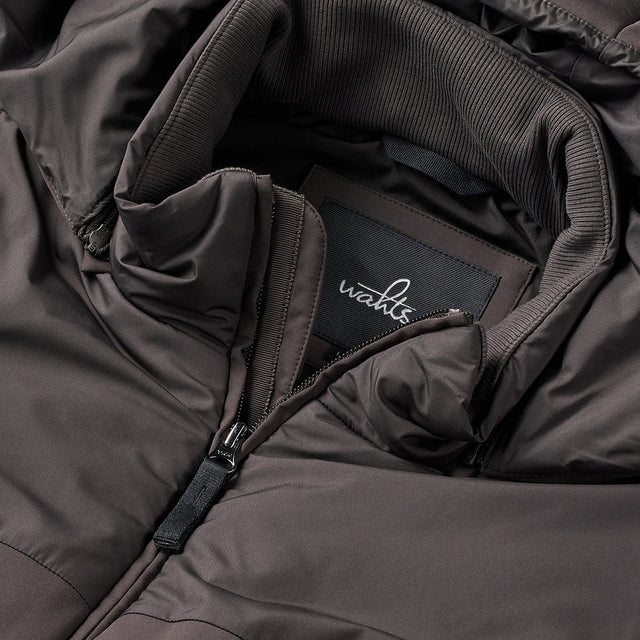 WAHTS HOODED VEST DARK BROWN - Hombre Amsterdam
