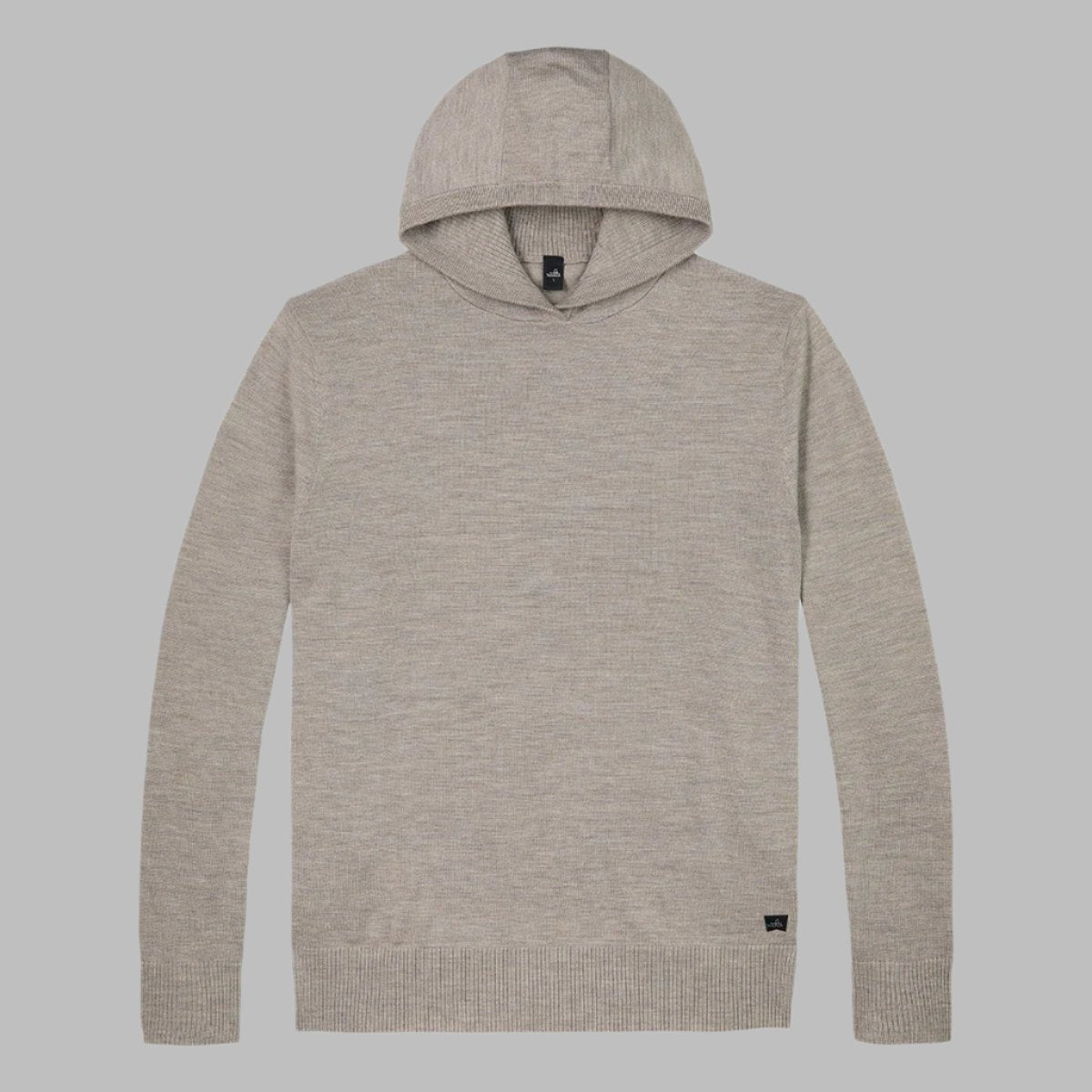 WAHTS KNITTED HOODED PULLOVER LIGHT TAUPE - Hombre Amsterdam
