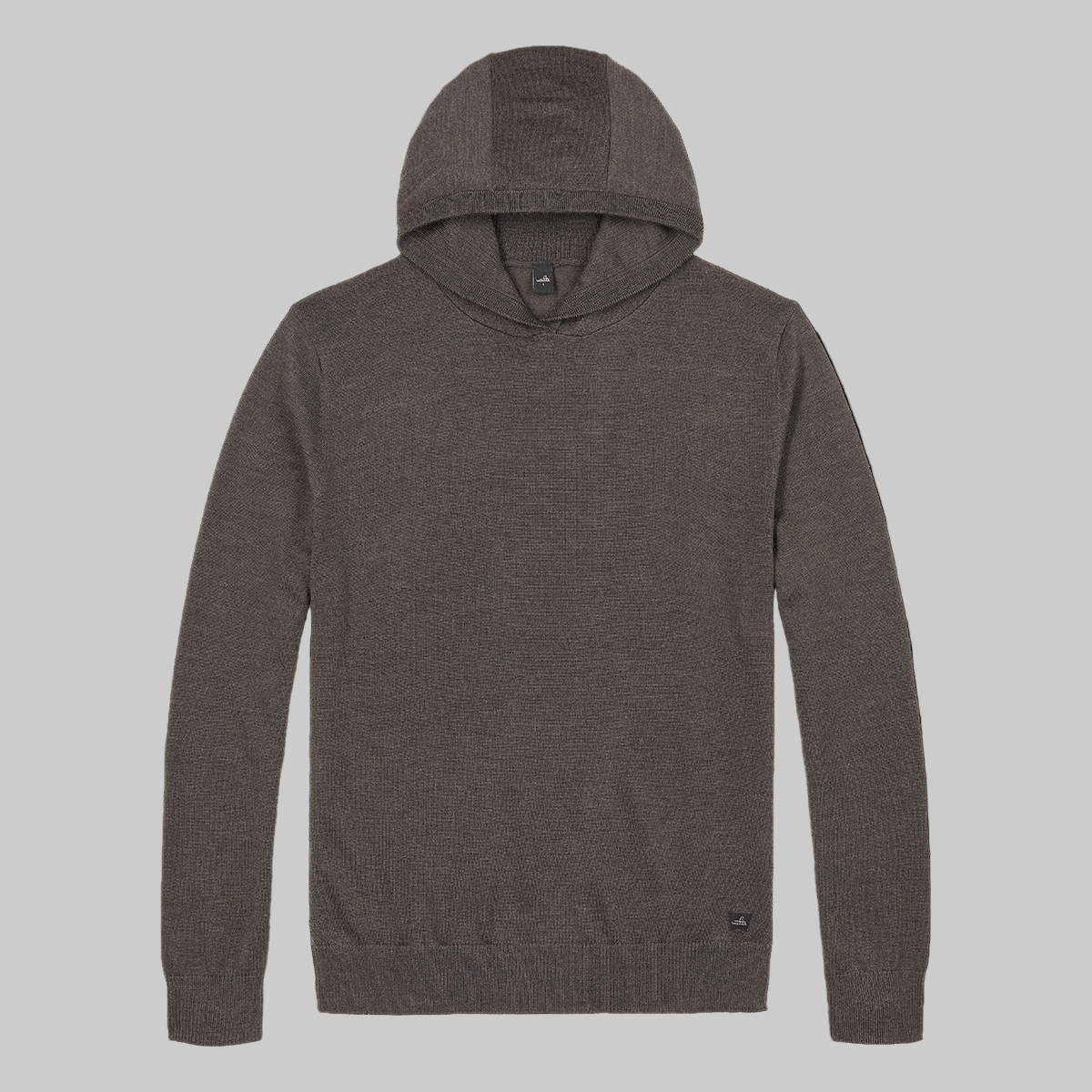 WAHTS KNITTED HOODED PULLOVER DARK BROWN - Hombre Amsterdam