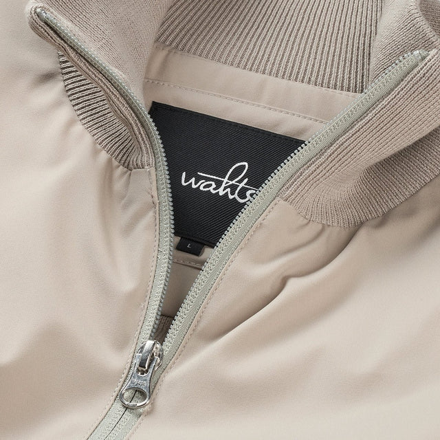 WAHTS KNITTED HYBRID JACKET STONE BEIGE - Hombre Amsterdam