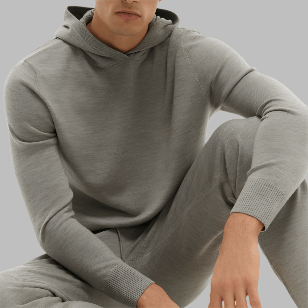 WAHTS KNITTED LOUNGEPANT LIGHT TAUPE- Hombre Amsterdam