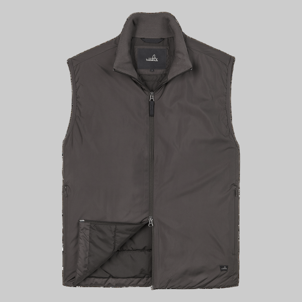 WAHTS LAYERING VEST DARK BROWN - Hombre Amsterdam