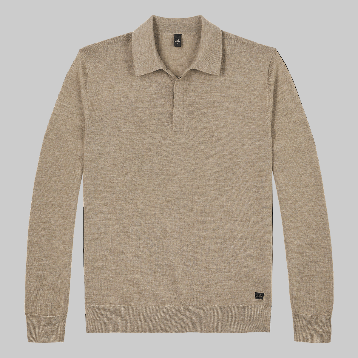 WAHTS MERINO POLO CAMEL MELANGE - Hombre Amsterdam