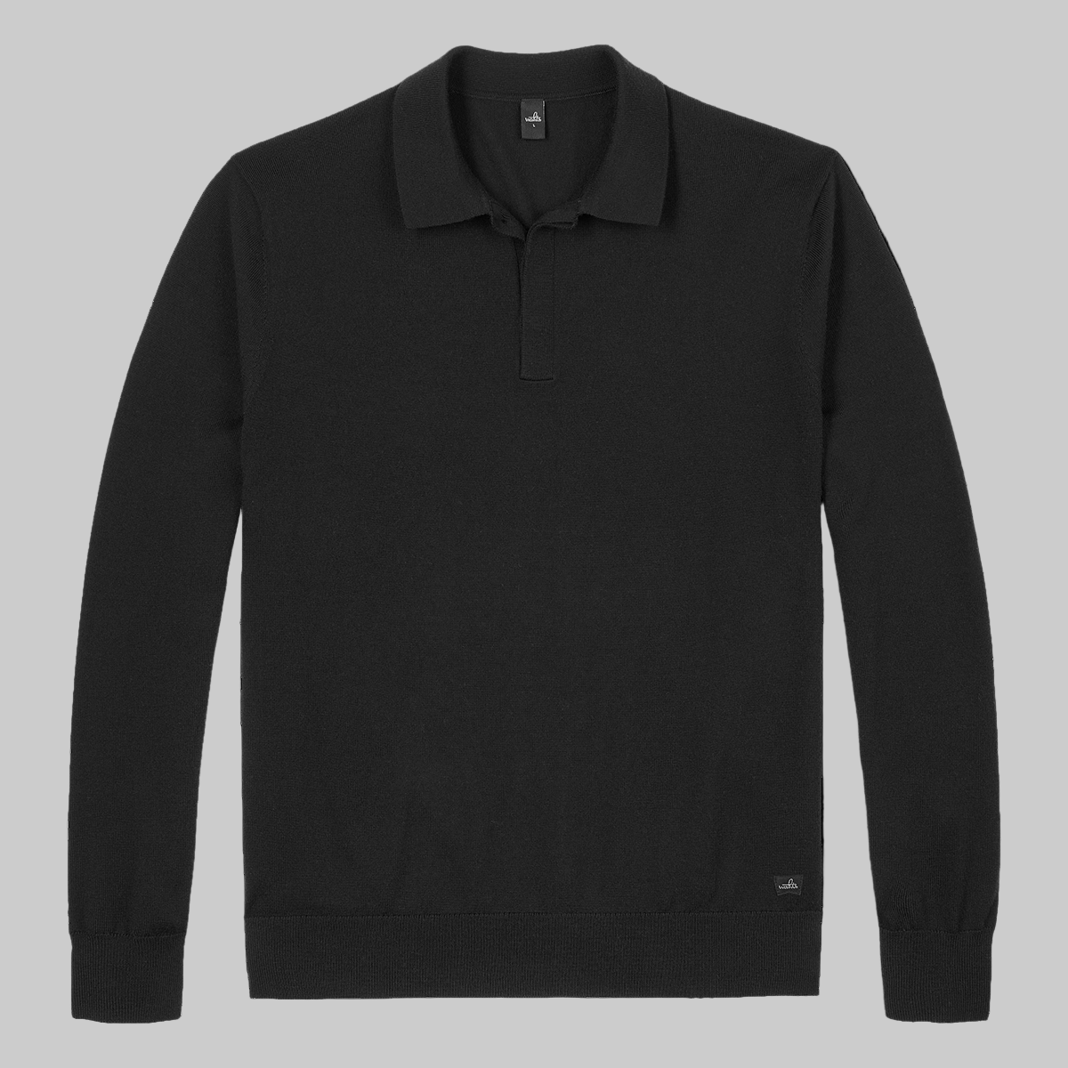 WAHTS MERINO POLO PURE BLACK - Hombre Amsterdam