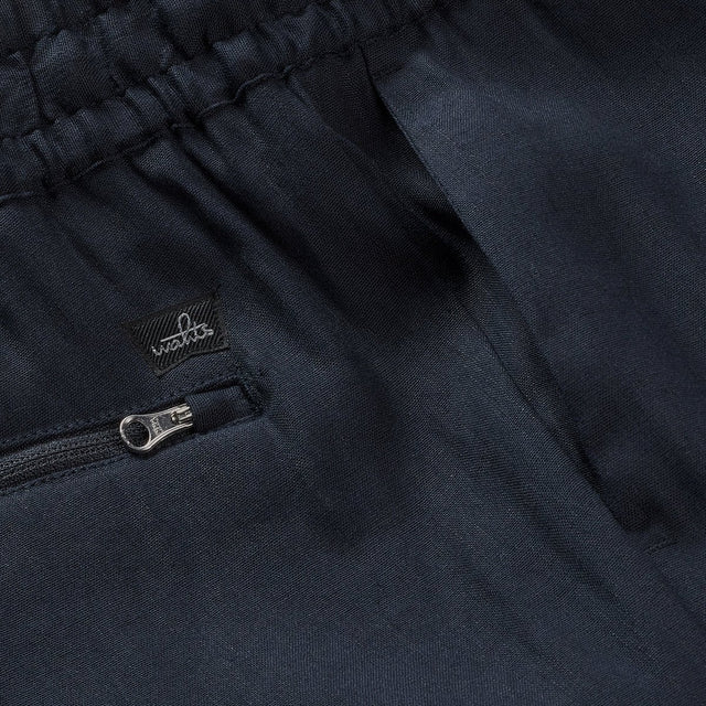 WAHTS STRETCH LINEN SHORT DARK NAVY - Hombre Amsterdam