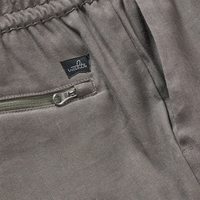 WAHTS STRETCH LINEN SHORT STEEL GREEN - Hombre Amsterdam