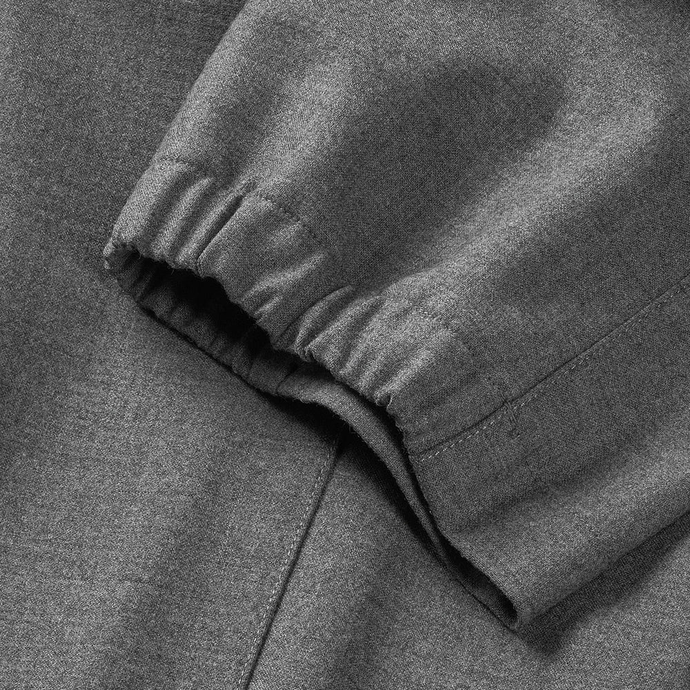 WAHTS STRETCH WOOL COMFORT TROUSERS MID GREY MELANGE - Hombre Amsterdam