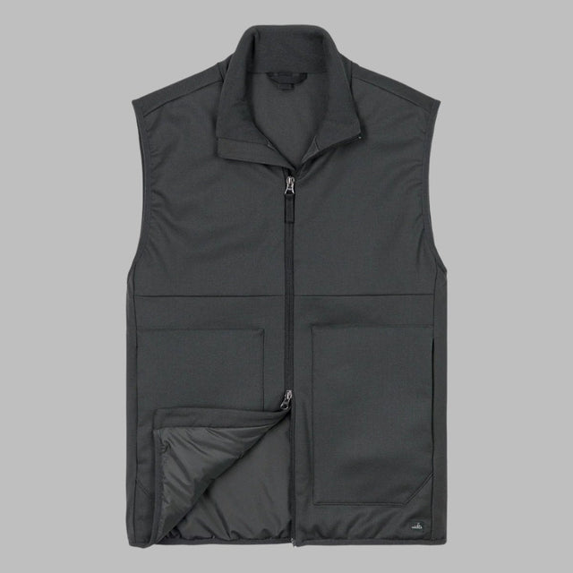 WAHTS TECH STRETCH WOOL VEST ANTHRACITE - Hombre Amsterdam