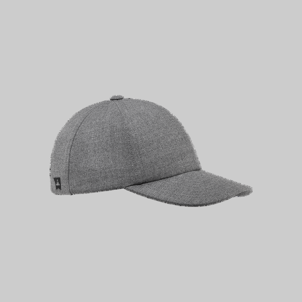 WHATS STRETCH WOOL CAP MID GREY MELANGE - Hombre Amsterdam