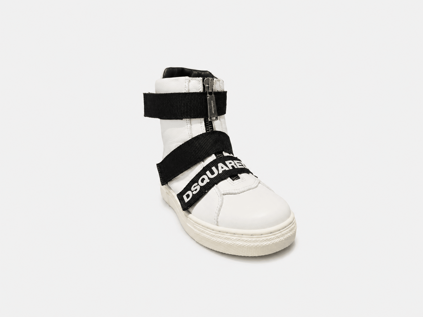 White High Top Velcro Kids Sneakers - Hombre Amsterdam