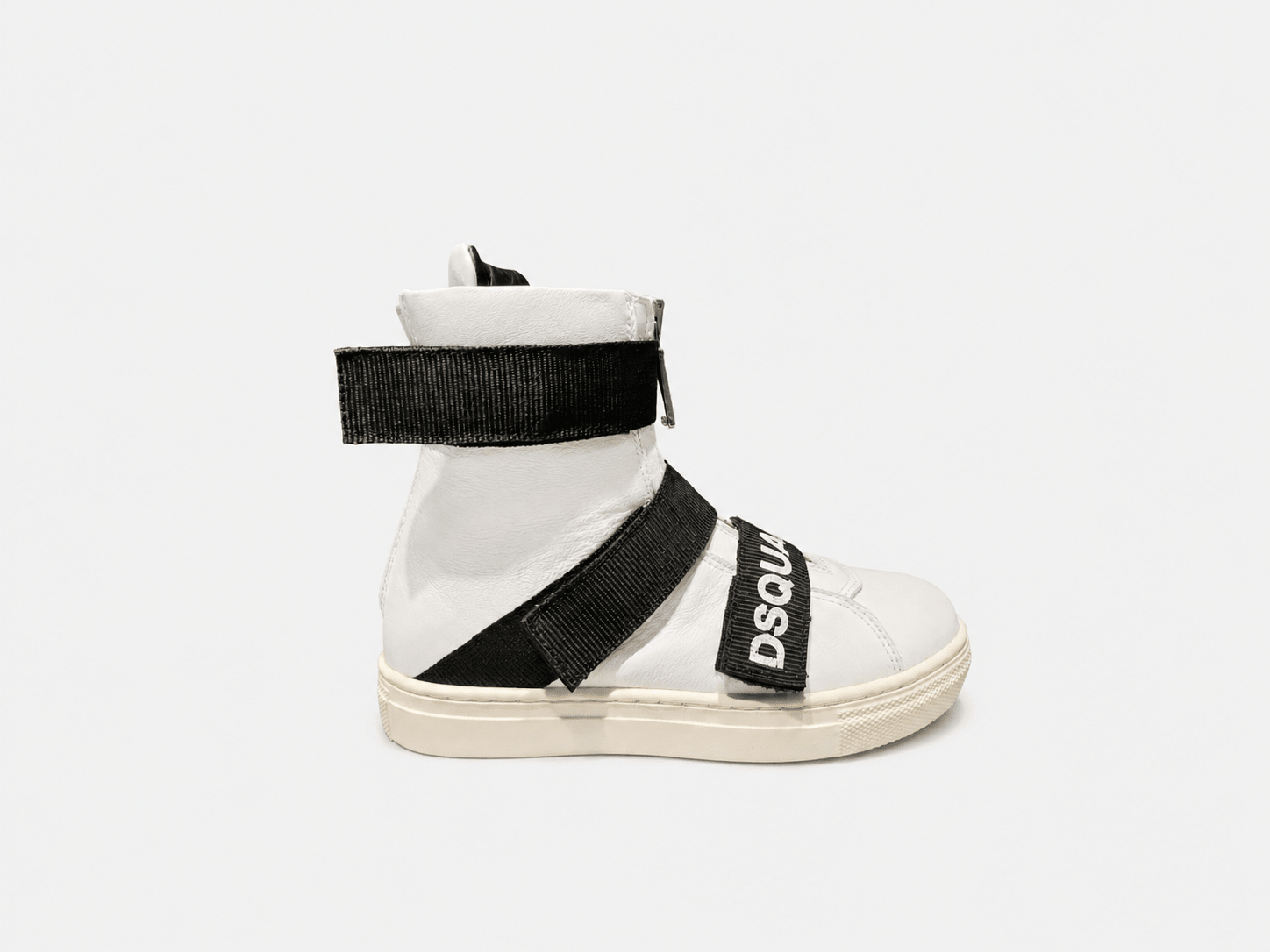 White High Top Velcro Kids Sneakers - Hombre Amsterdam