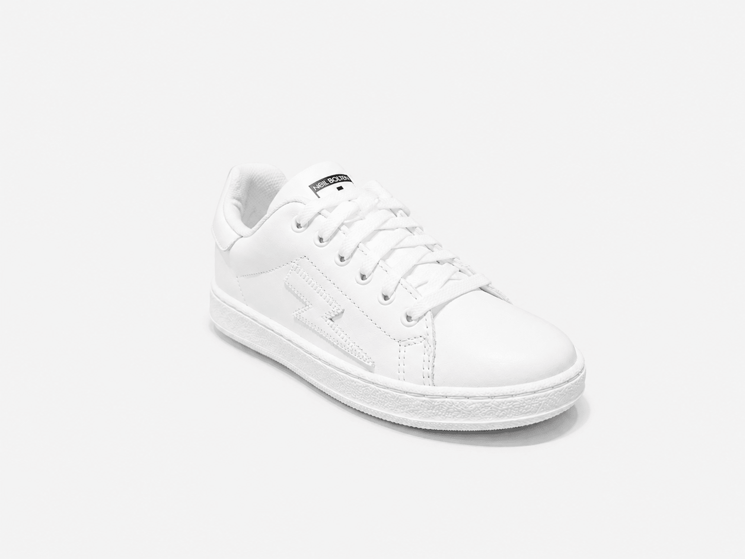 White Leather Kids Sneakers - Hombre Amsterdam