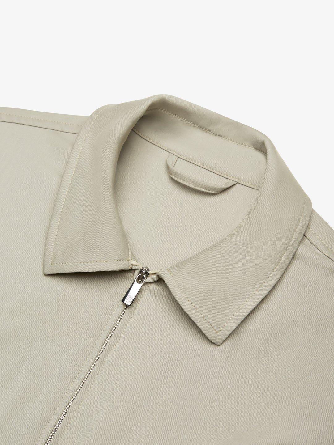 Wool Stretch Overshirt Stone - Hombre Amsterdam