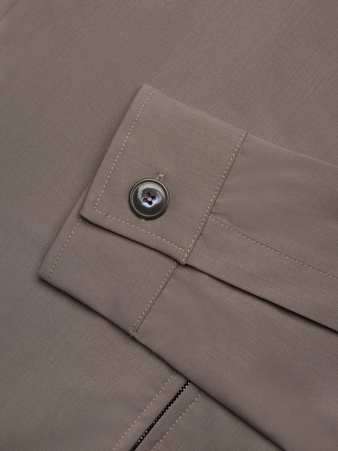 Wool Stretch Overshirt Taupe - Hombre Amsterdam