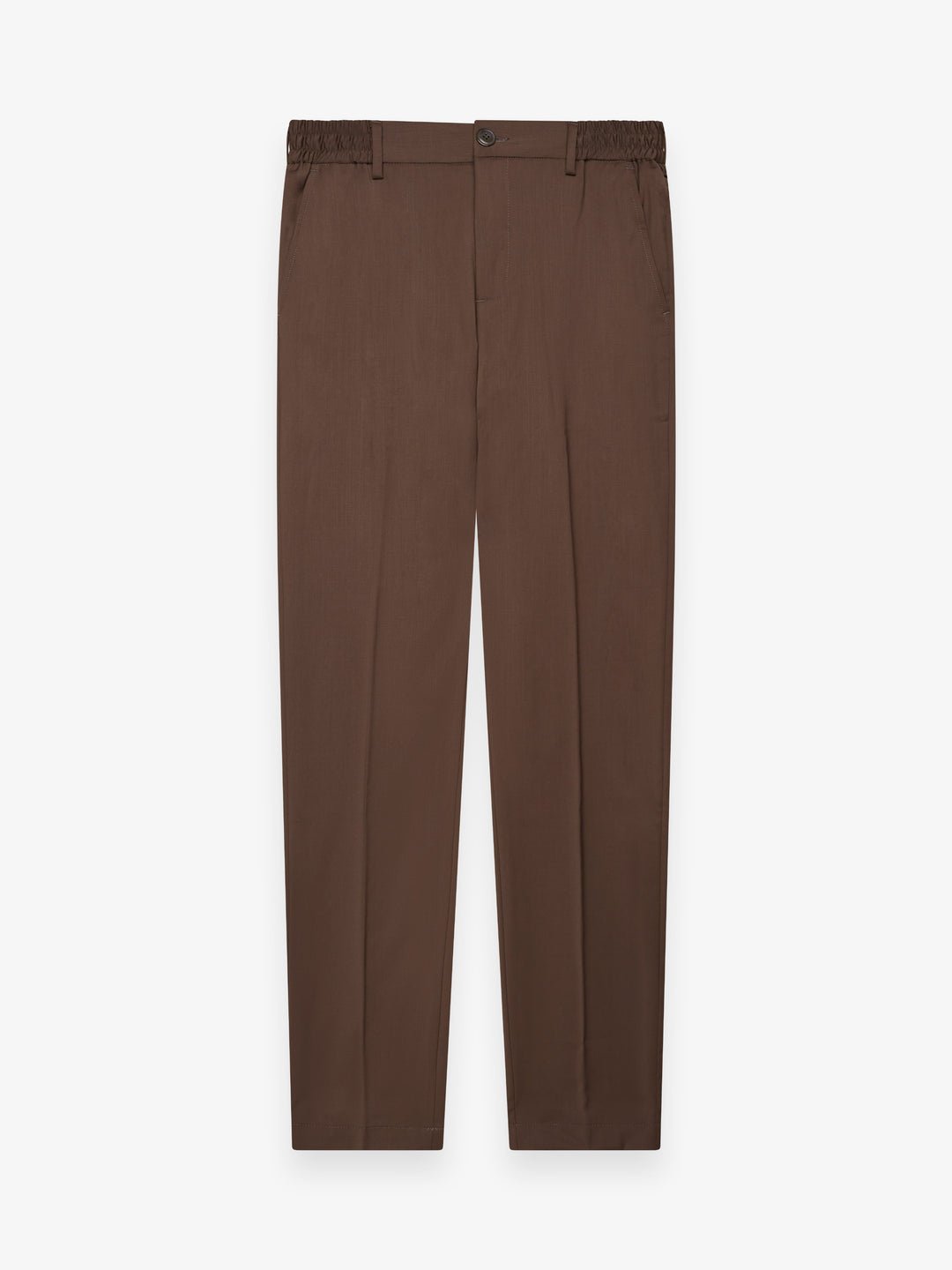 Wool Stretch Trousers Dark Brown - Hombre Amsterdam