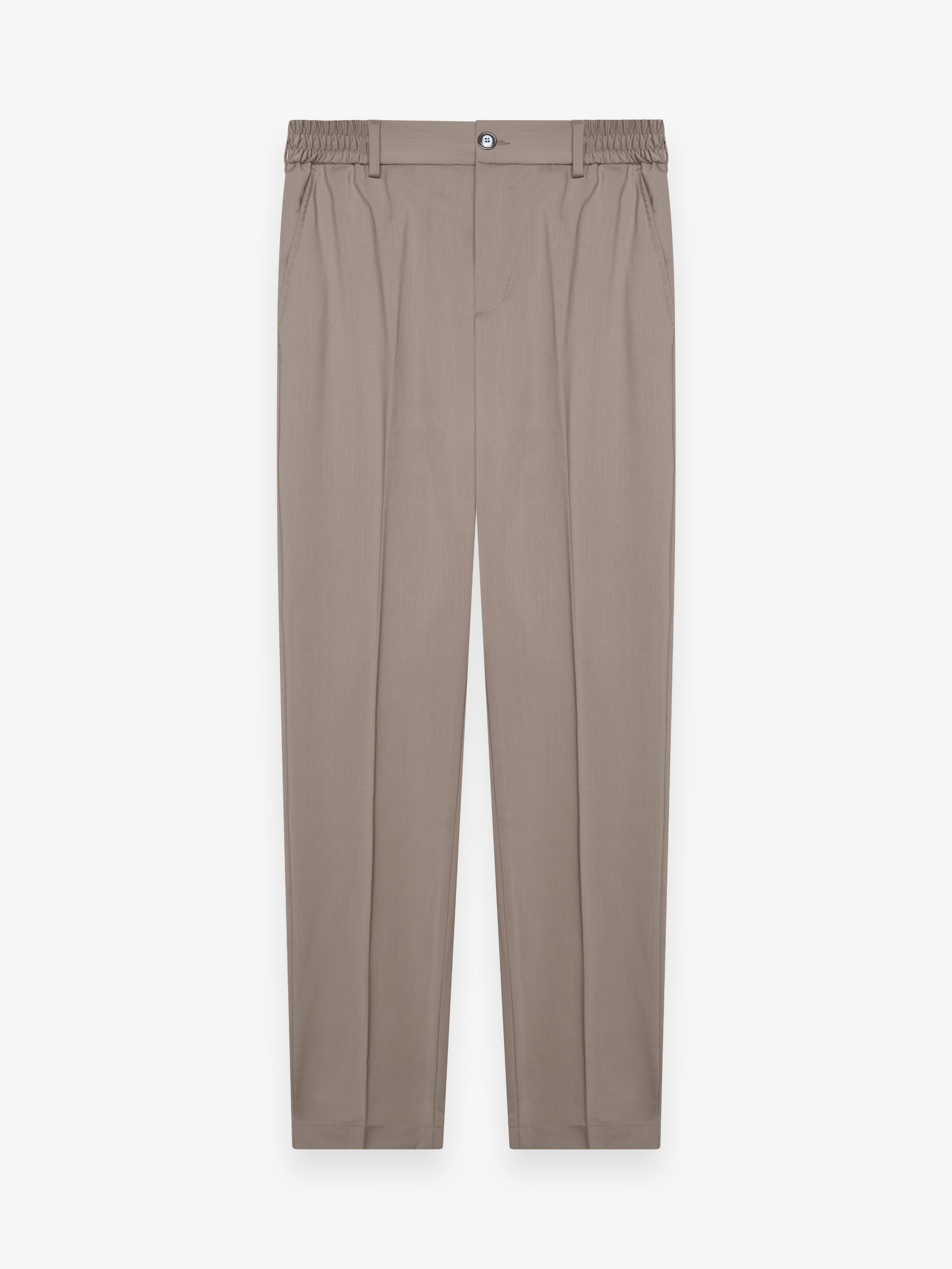Wool Stretch Trousers Taupe - Hombre Amsterdam