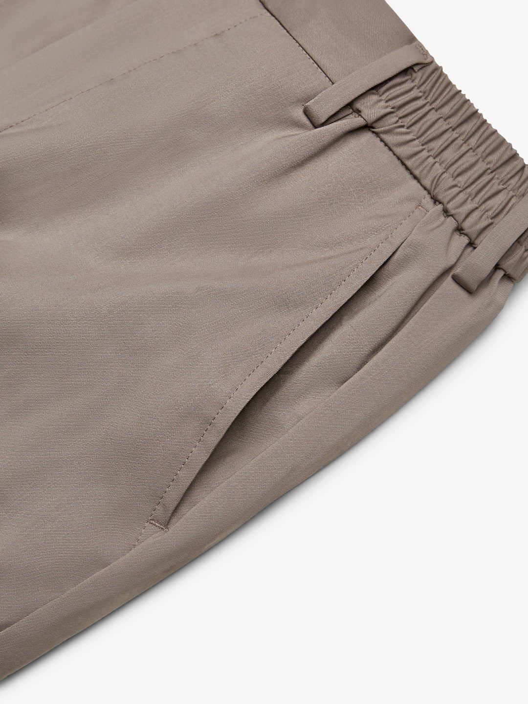 Wool Stretch Trousers Taupe - Hombre Amsterdam