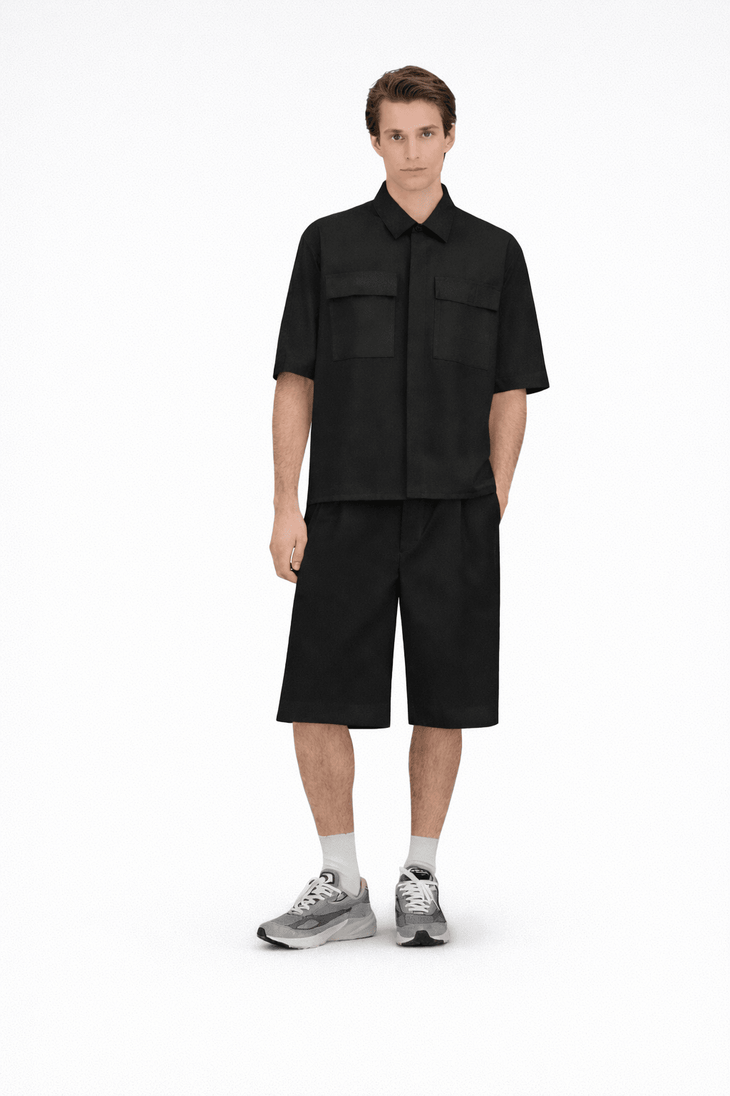 Wool Touch Short Black - Hombre Amsterdam