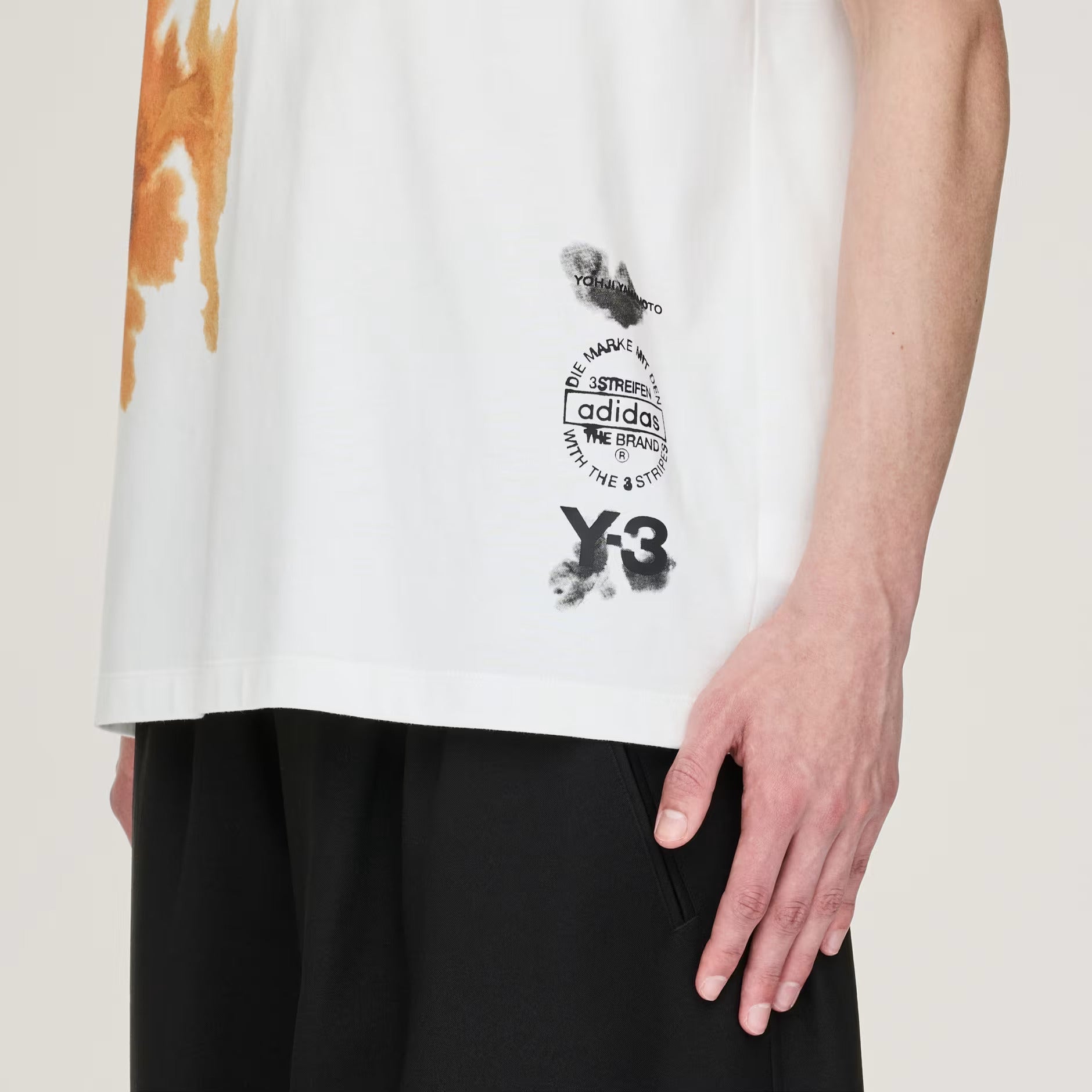 Y - 3 AOP T - SHIRT WHITE - Hombre Amsterdam