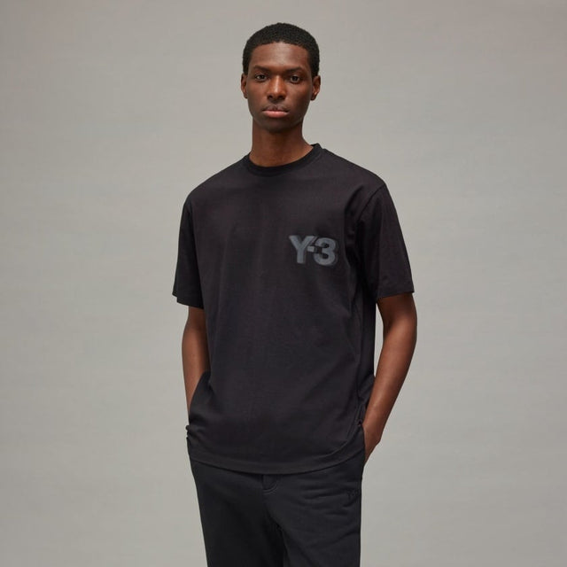 Y - 3 BRANDED T - SHIRT BLACK - Hombre Amsterdam