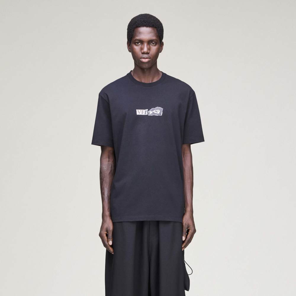 Y - 3 GFX SHORT SLEEVE TEE BLACK - Hombre Amsterdam