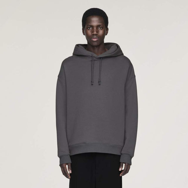 Y - 3 GRAPHIC LOOSE FIT HOODIE GRANITE WITH ADJUSTABLE DRAWSTRING - Hombre Amsterdam