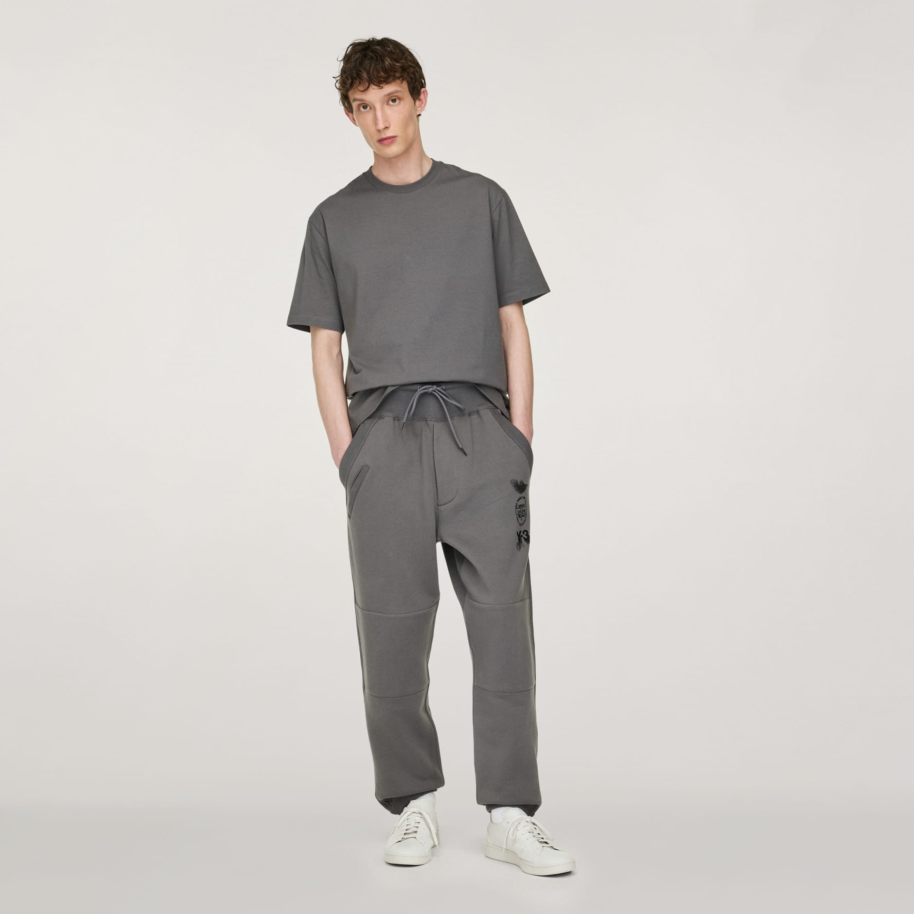 Y - 3 GRAPHIC T - SHIRT GRANITE - Hombre Amsterdam