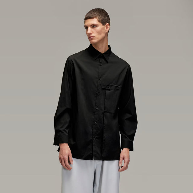 Y - 3 PLEATED POCKET SHIRT BLACK - Hombre Amsterdam