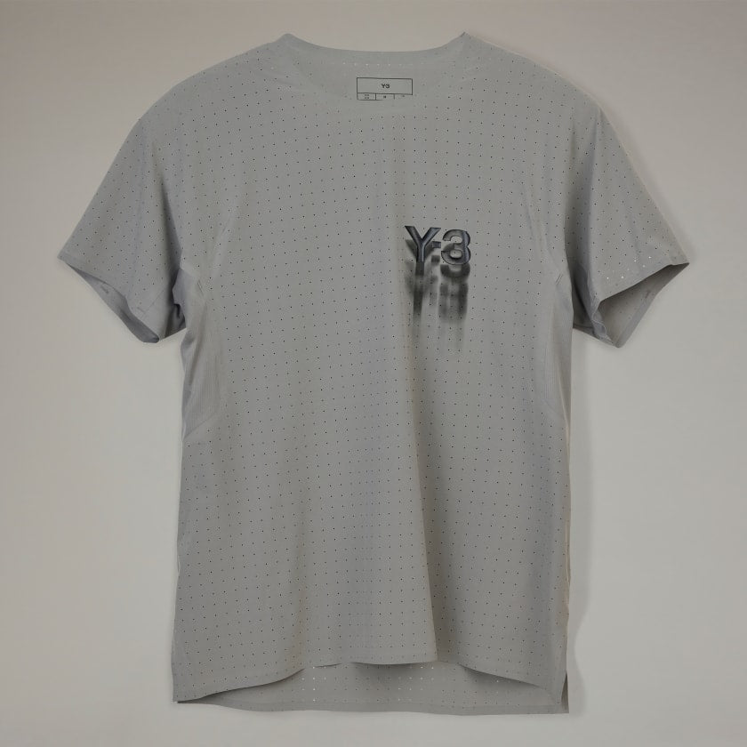 Y - 3 RUNNING T - SHIRT GREY - Hombre Amsterdam
