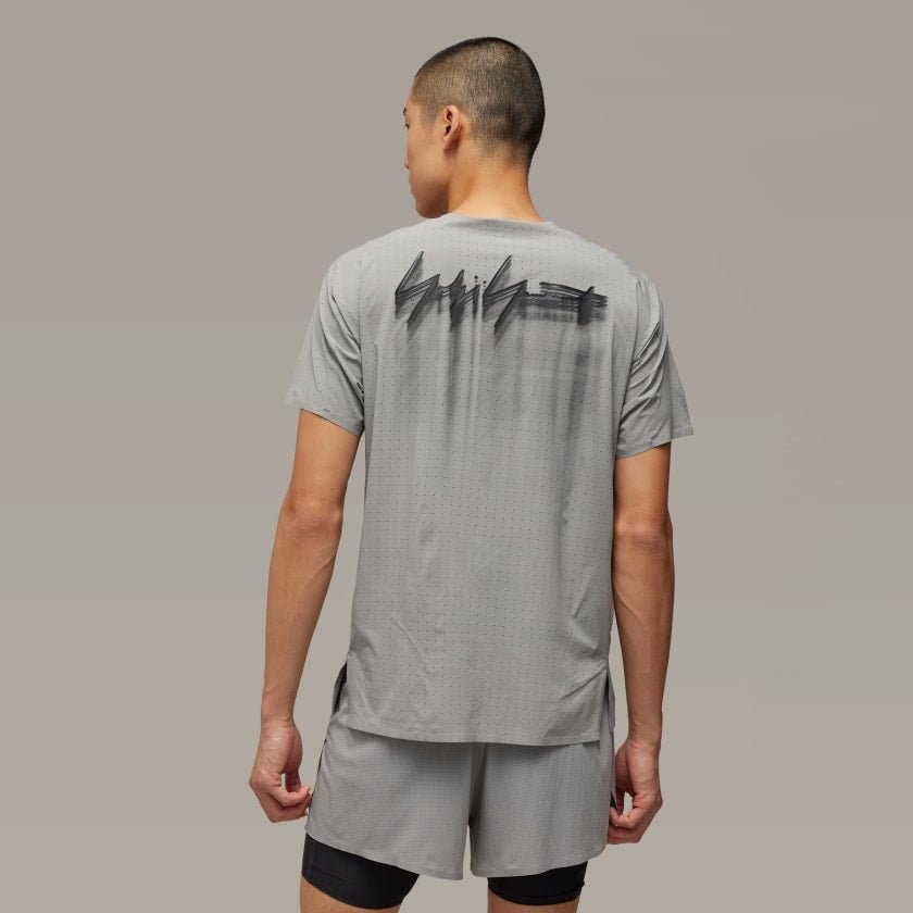 Y - 3 RUNNING T - SHIRT GREY - Hombre Amsterdam