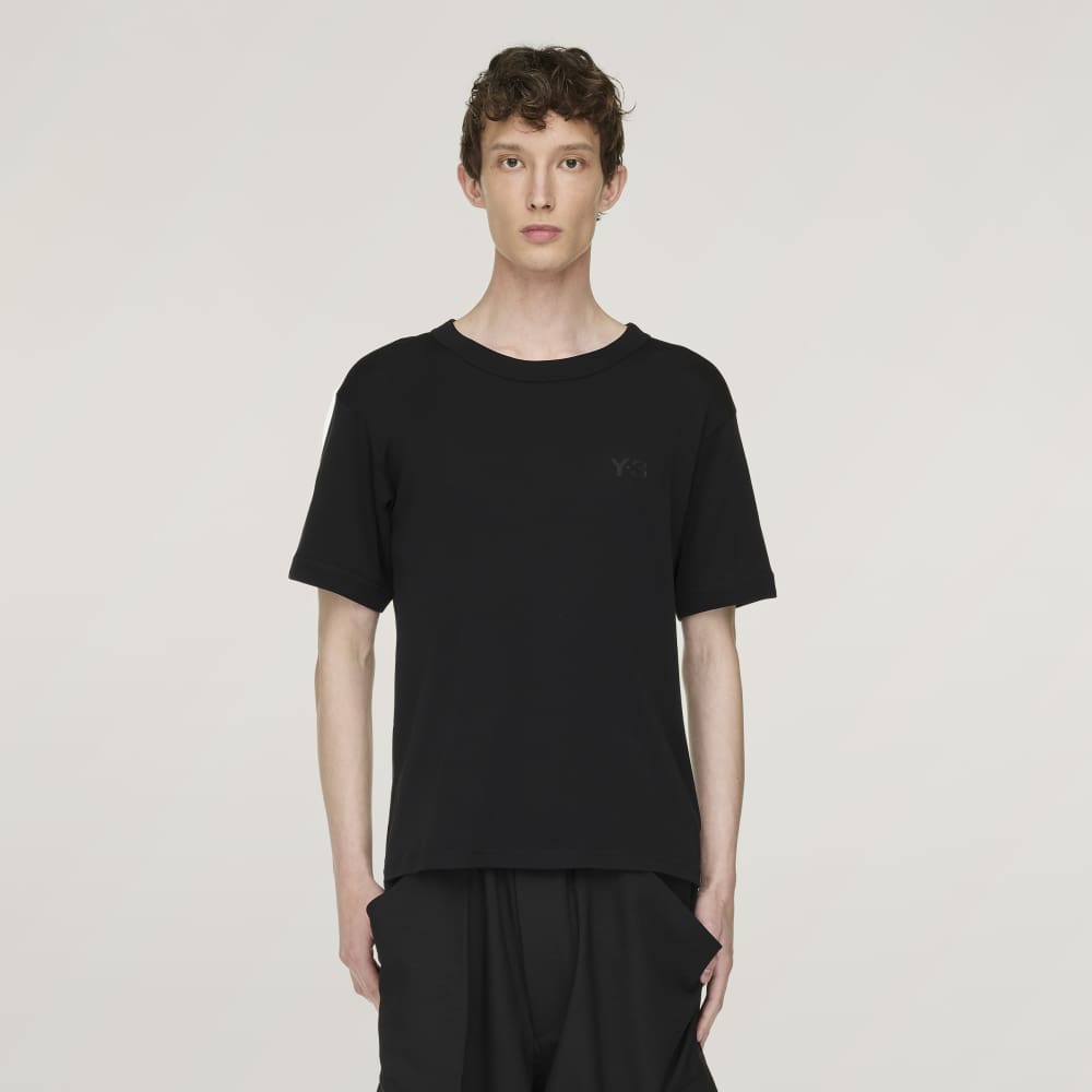 Y - 3 T - SHIRT SLIM FIT BLACK - Hombre Amsterdam