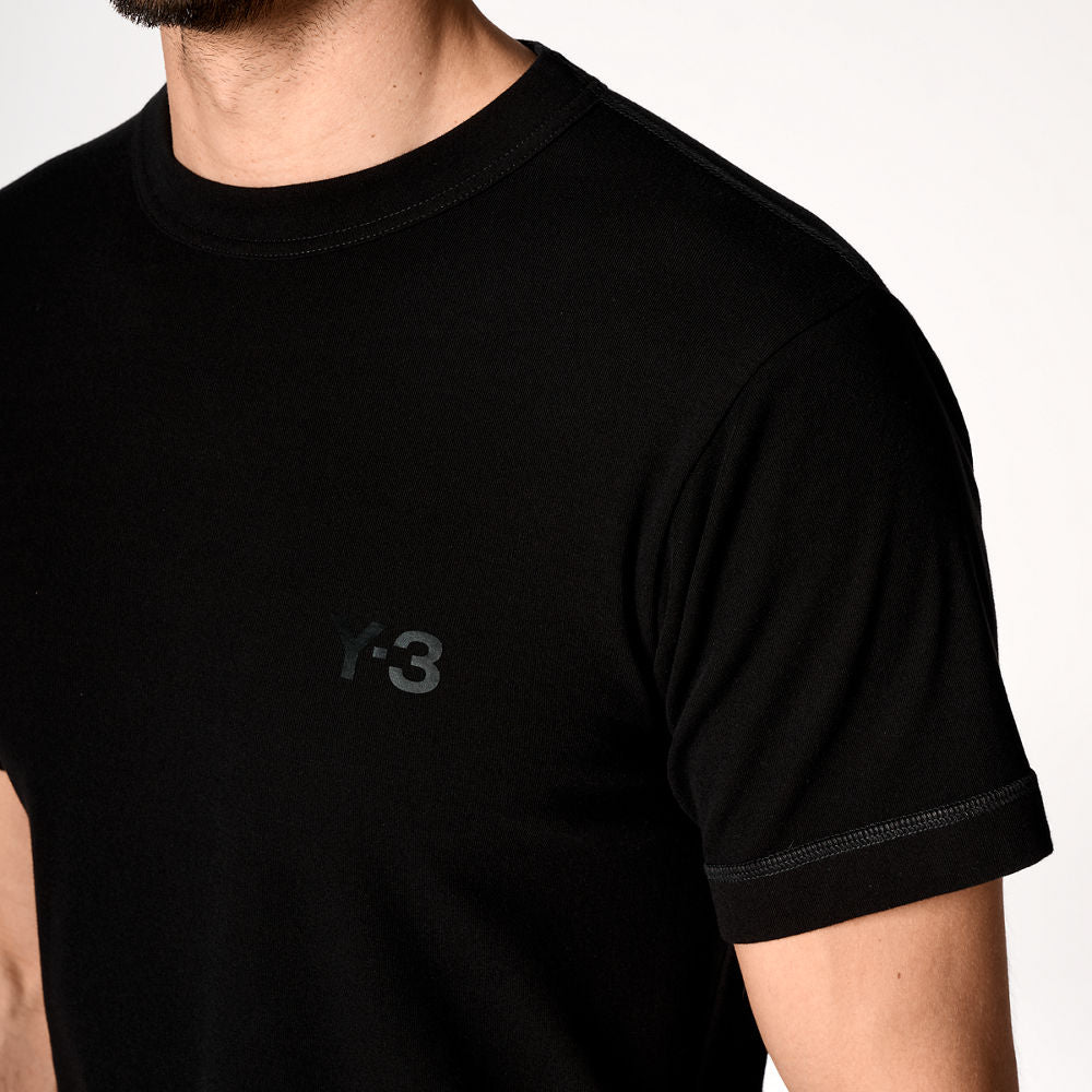 Y - 3 T - SHIRT SLIM FIT BLACK - Hombre Amsterdam