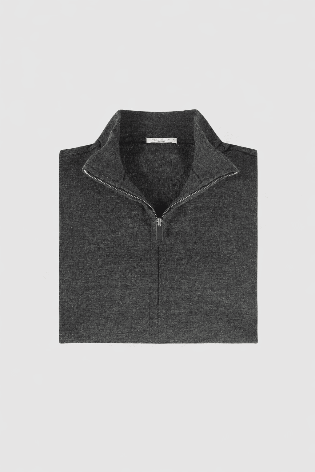 Zip Vest Cotton Super 60 Melange Grey - Hombre Amsterdam