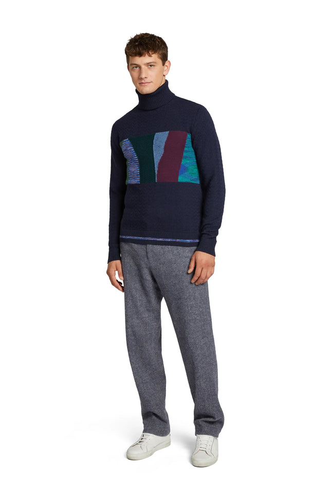 MISSONI MOCK- NECK PULLOVER