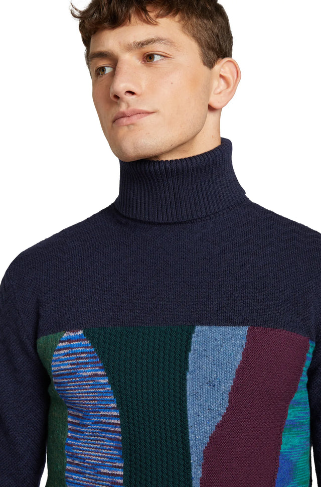 MISSONI MOCK- NECK PULLOVER