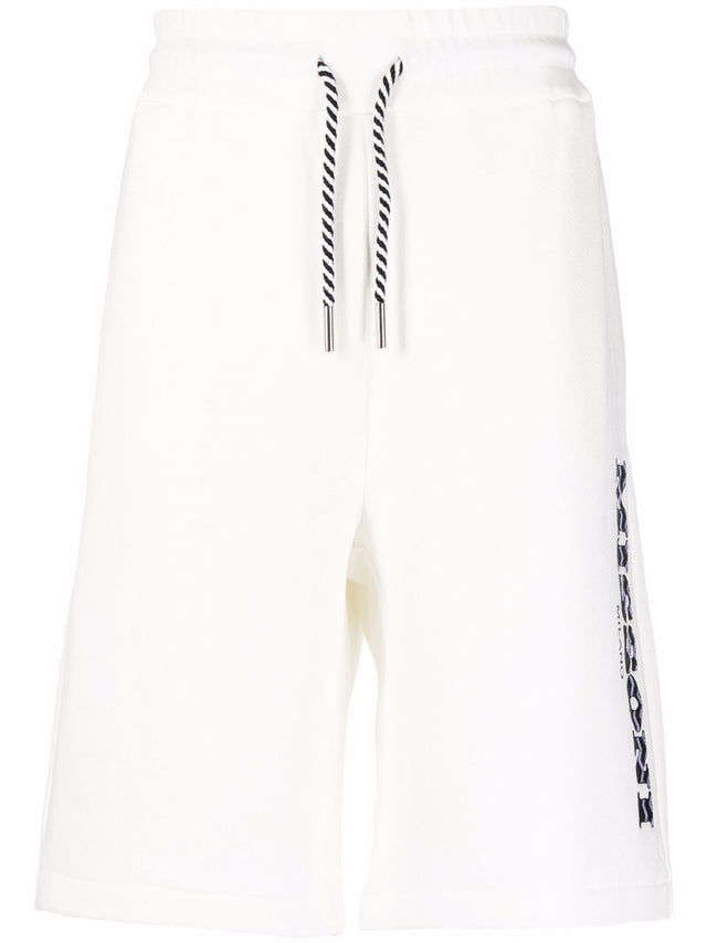 MISSONI SHORT WITH EMBROIDERED LOGO white